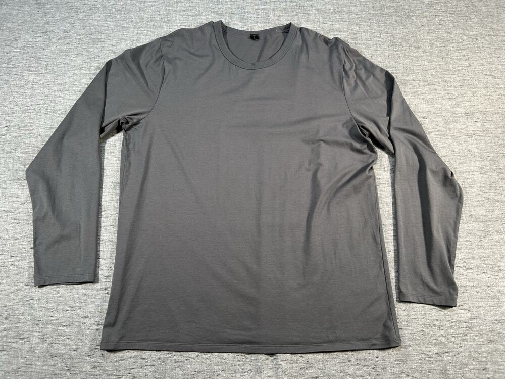 Lululemon Shirt Mens Extra Large Grey Long Sleeve Athleisure Pullover Crewneck